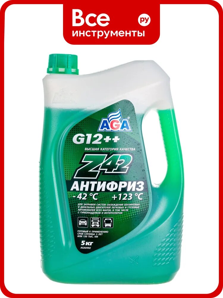 антифриз AGA 5 кг AGA049z зеленый